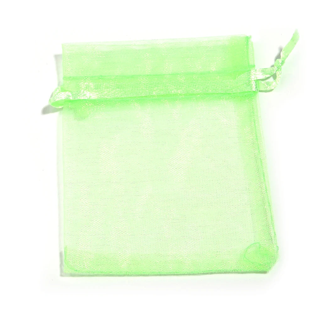 Organza Gauze Gift Bags – Drawstring Jewelry Pouches for Wedding Party Favors