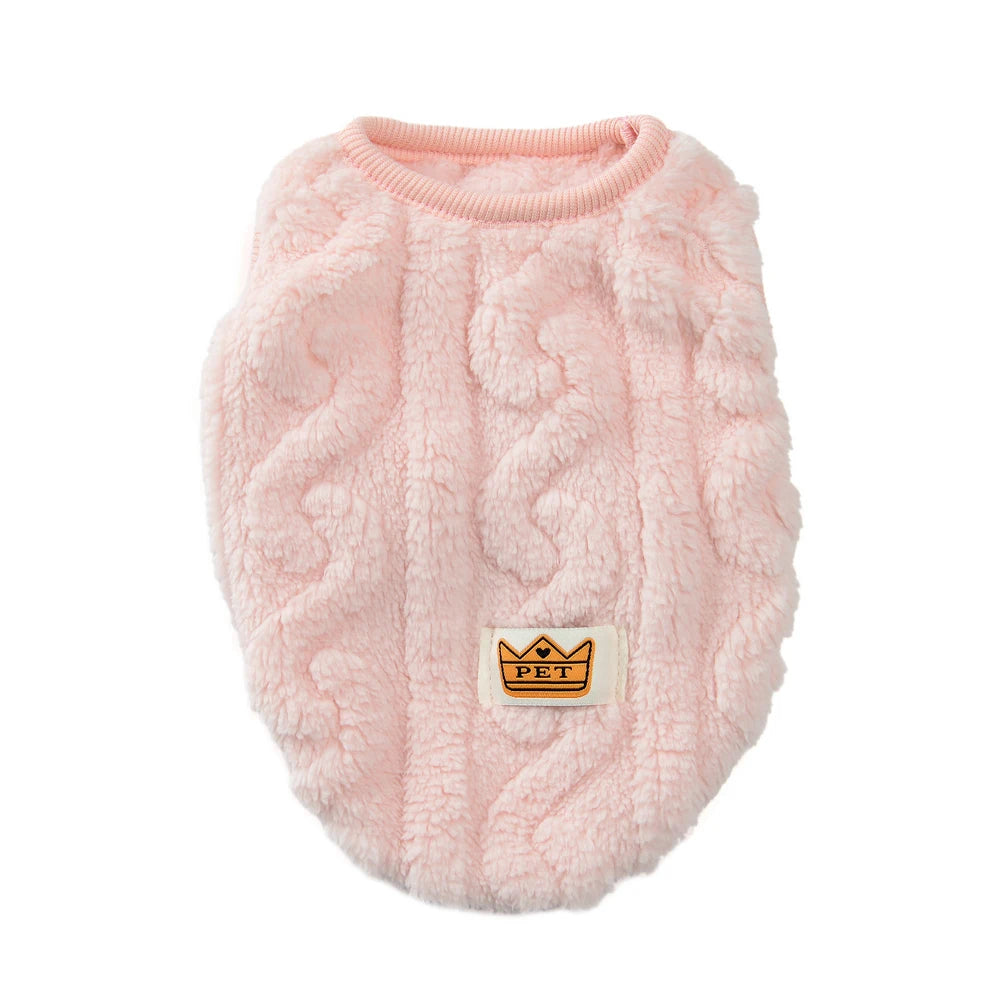 Fleece Dog Sweater – Warm Winter Apparel for Small Dogs and Cats