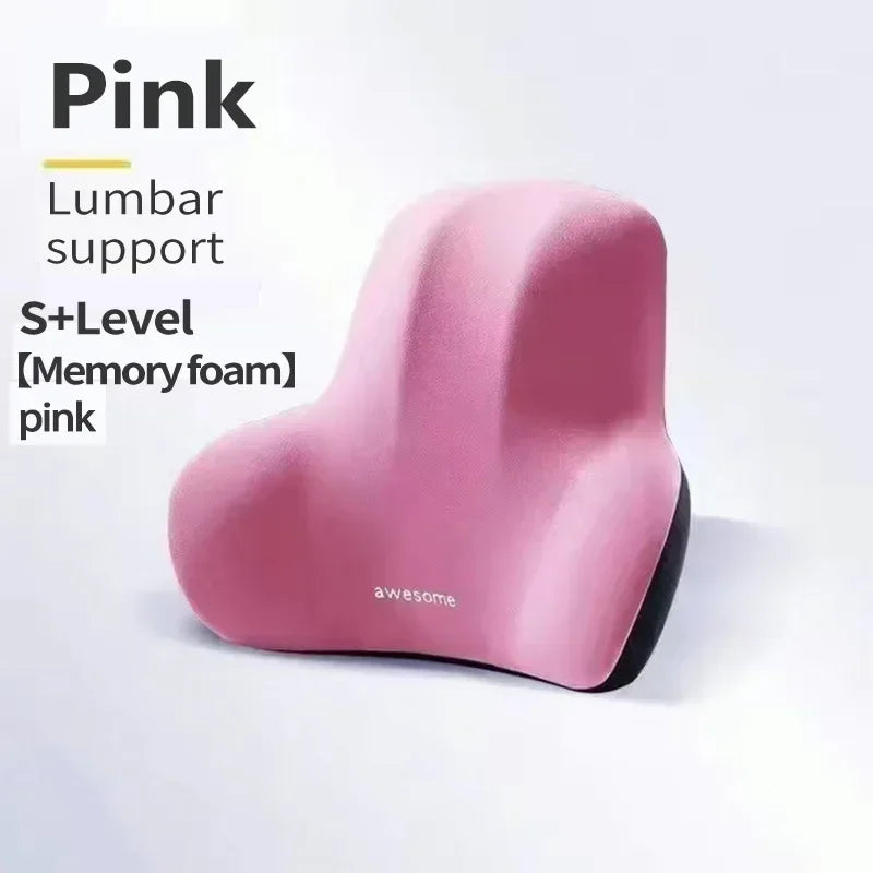 Memory Foam Lumbar Cushion – Ergonomic Back Support for Car Office and Gaming