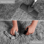 Tie-Dyed Shag Area Rug – Fluffy Non-Slip Carpet for Bedroom and Living Room