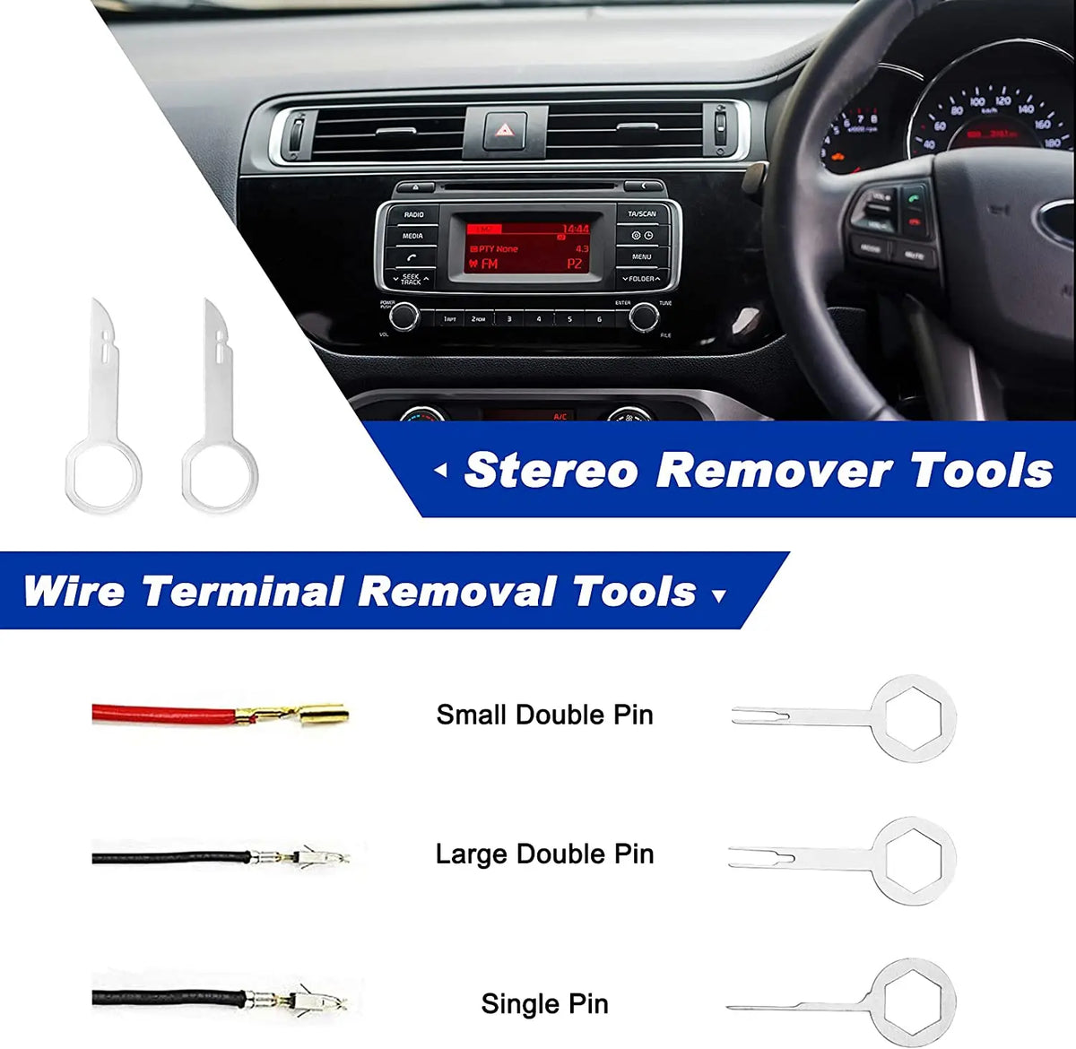 Plastic Trim Removal Tool Kit – Interior Panel Clips Puller for Car Repair