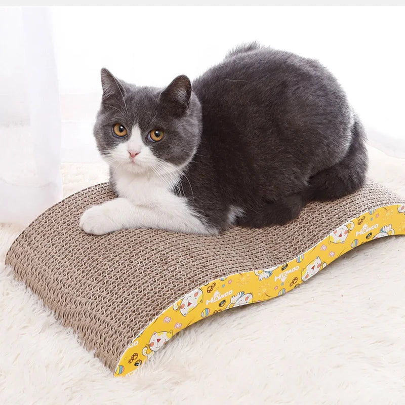 Corrugated Cardboard Cat Scratcher – Durable Claw Sharpening Pad for Cats