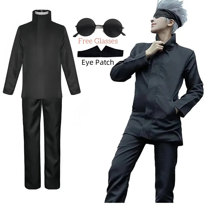 Gojo Satoru Cosplay Costume Set – Anime Uniform for Halloween