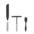 Stainless Steel Crepe Spreader and Spatula Kit – Cooking Tools for Pancakes