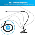 LED Clip-On Desk Lamp – Dimmable Eye Protection for Office and Study