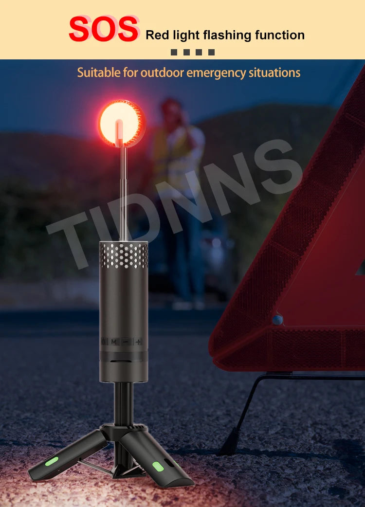 Rechargeable Telescopic LED Flashlight – Multifunctional Lamp for Outdoor Camping