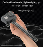 Carbon Fiber Helmet Extension Arm – Selfie Mount for GoPro and Insta360