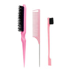 Professional Hair Styling Brush Set – Steel Needle Combs for Hair Grooming