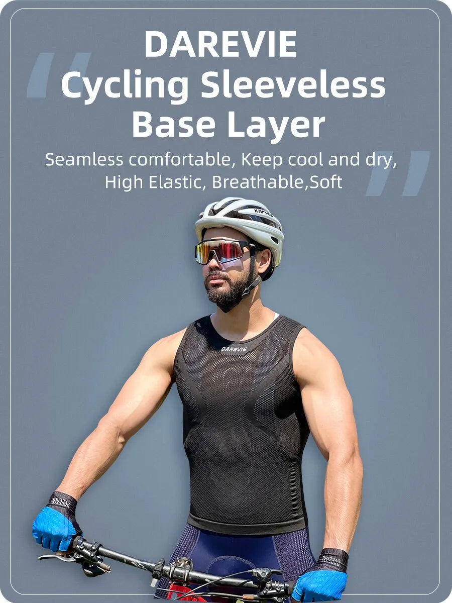 Seamless Cycling Base Layer – Compression Undershirt for Sports and Fitness