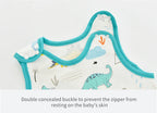 0.5 TOG Baby Sleeping Bag – Cartoon Print Cotton Sleeveless Sleep Sack for Summer