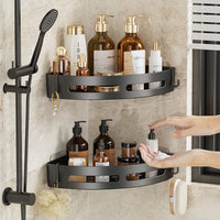 Adhesive Shower Shelf – Waterproof Bathroom Organizer for Shampoo and Towels