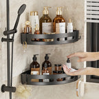 Adhesive Shower Shelf – Waterproof Bathroom Organizer for Shampoo and Towels
