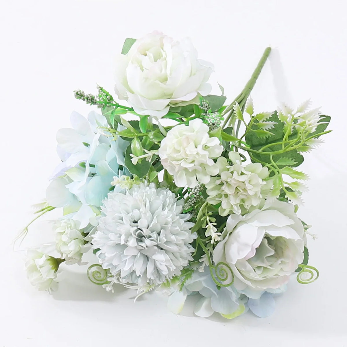 Silk Peony and Hydrangea Bouquet – Artificial Floral Decor for Wedding Home