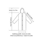 Heavy Duty Waterproof Raincoat – Thickened Hooded Poncho for Outdoor Travel