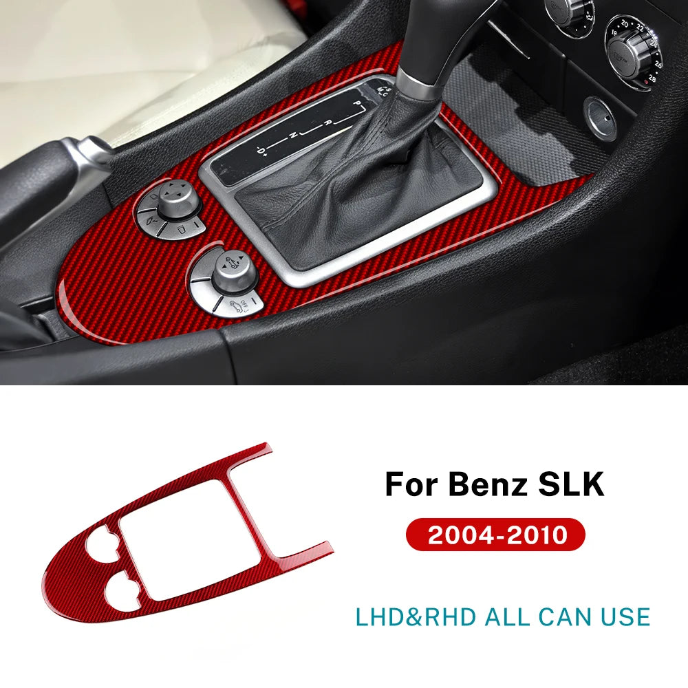Carbon Fiber Gear Shift Trim – Interior Decal for Mercedes Benz SLK R171