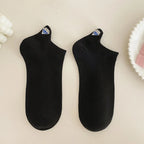 Embroidered Cotton Animal Socks – Breathable Casual Footwear for Women