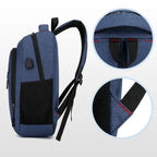 Large Capacity Laptop Backpack – Unisex Minimalist Travel Bag for Students