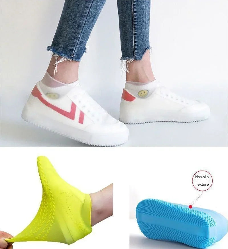Silicone Waterproof Shoe Covers – Slip-Resistant Rain Gear for Outdoor Use