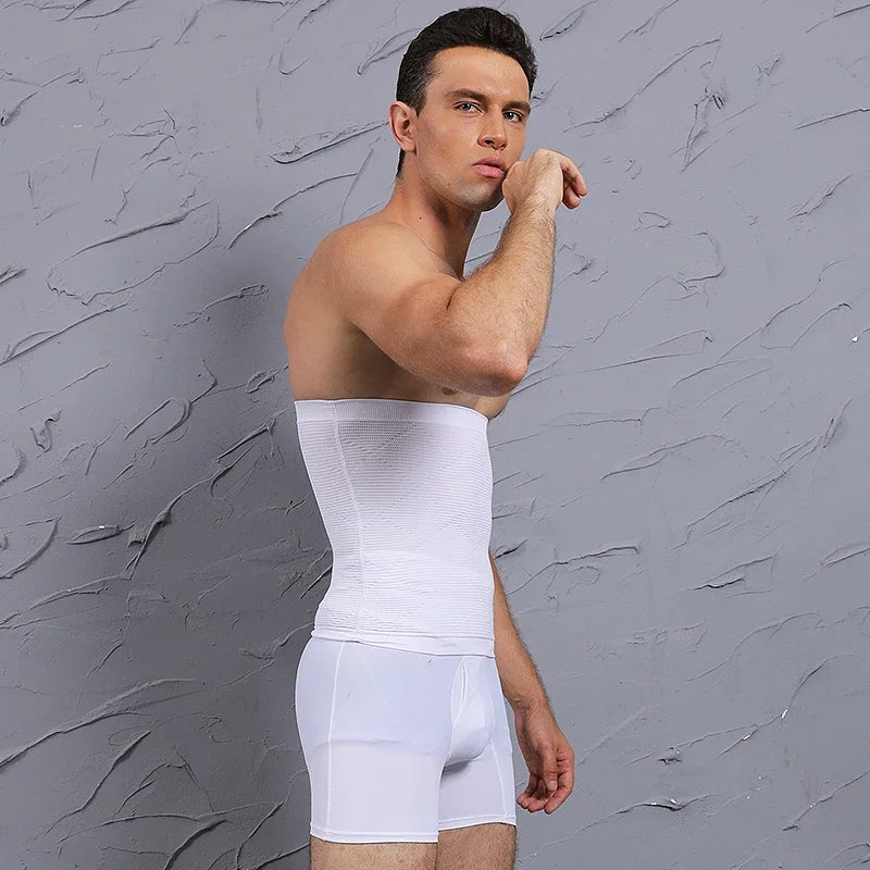 Men Tummy Control Waist Trainer – Compression Body Shaper for Gym Workout