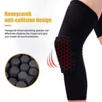 Honeycomb Compression Knee Pads – Protective Sleeve for Sports