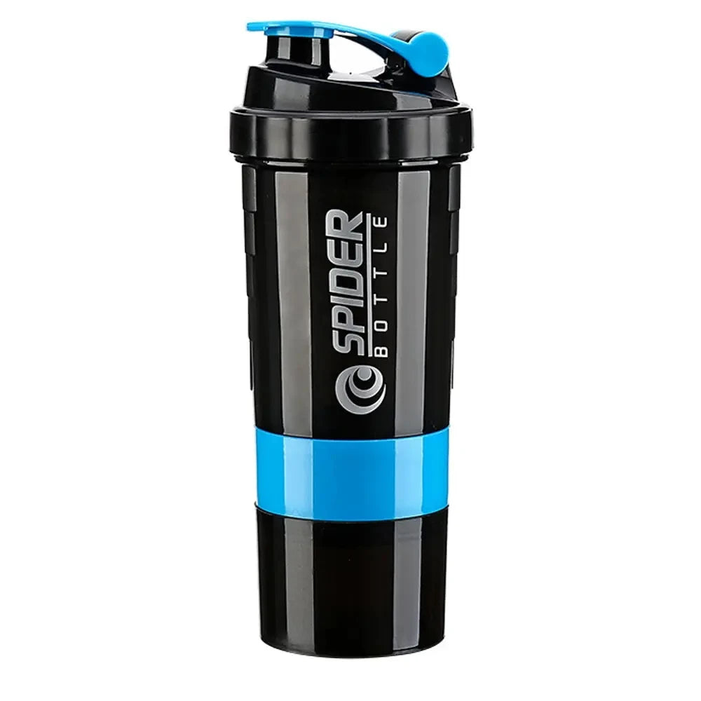 3-Layer Protein Shaker Bottle – Large Capacity Mixer Cup for Gym Fitness