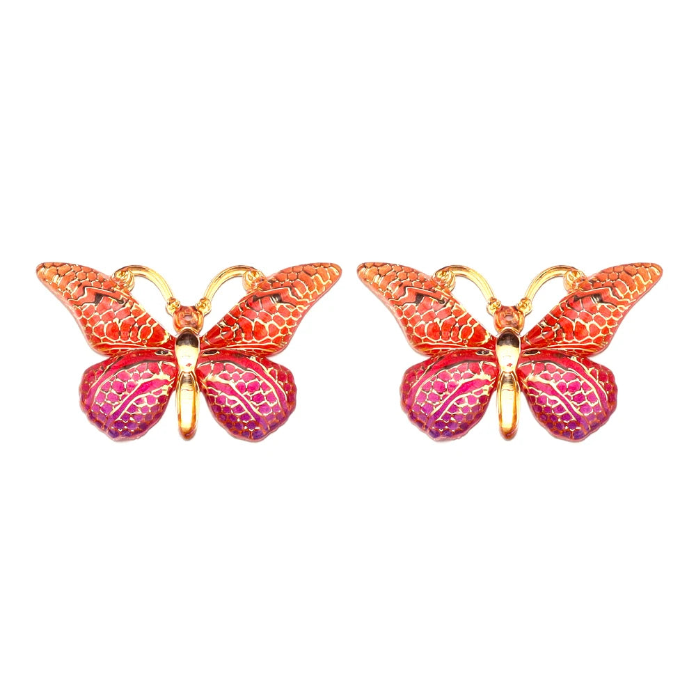 Acrylic Butterfly Beads – 25x38mm Gradient Charms for DIY Jewelry Making