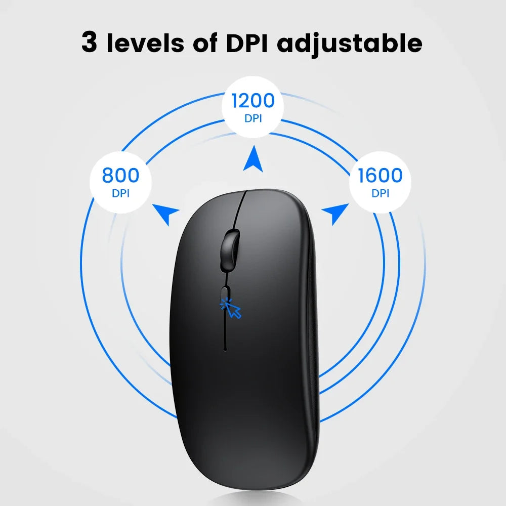 Wireless Gaming Mouse – Dual Mode Ergonomic Rechargeable for PC Laptop Mac