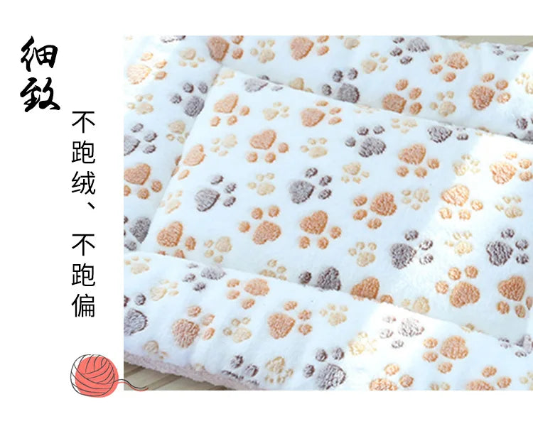 Double-Sided Plush Pet Mat – Warm Sleeping Bed for Cats and Small Dogs