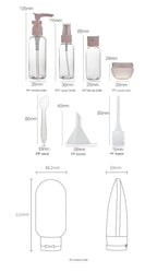 Silicone Travel Bottle Set – Refillable Liquid Containers for Toiletry Storage