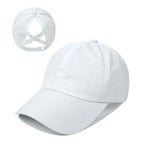 Ponytail Baseball Cap – Quick-Drying Mesh Visor for Outdoor Athleisure