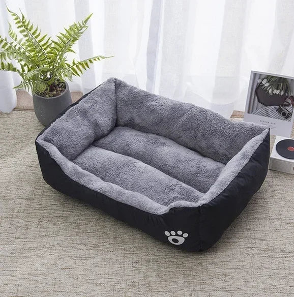 Large Square Dog Bed – Warm Soft Nest for Small Medium and Large Pets