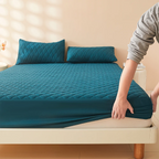 Waterproof 3D Air Fabric Mattress Protector – Breathable Bed Cover for Home