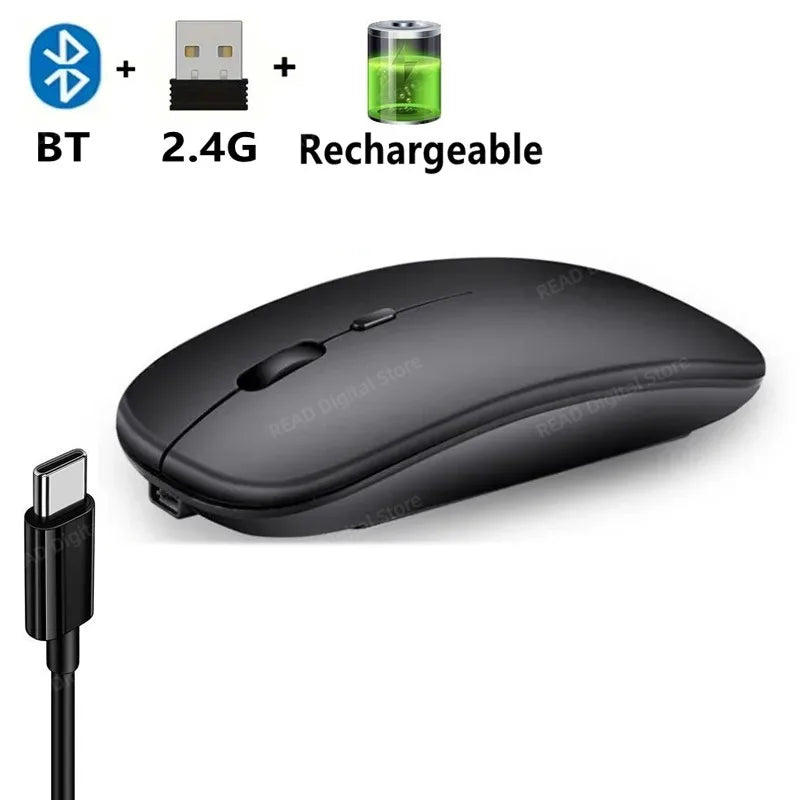 Wireless Gaming Mouse – Dual Mode Ergonomic Rechargeable for PC Laptop Mac