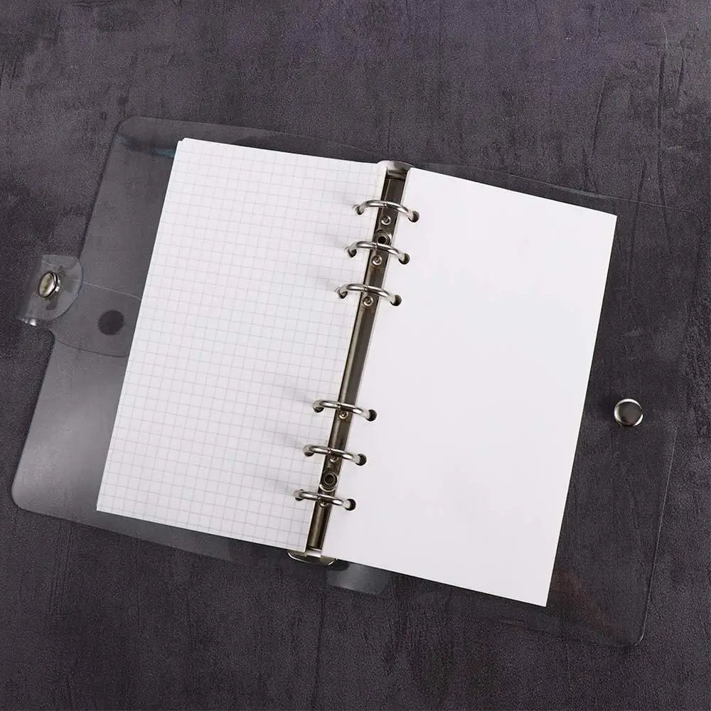 Transparent Loose Leaf Ring Binder – A4-A7 Planner for School and Office