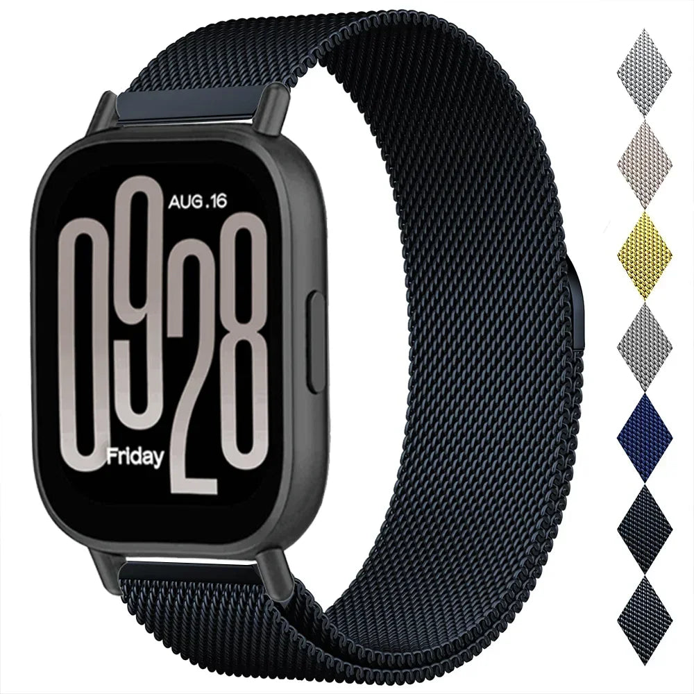 Milanese Stainless Steel Watch Band – Magnetic Mesh Loop for Xiaomi Redmi