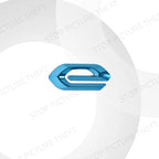 Metal E Logo Car Emblem – Alloy Trunk Fender Badge for Peugeot Vehicles
