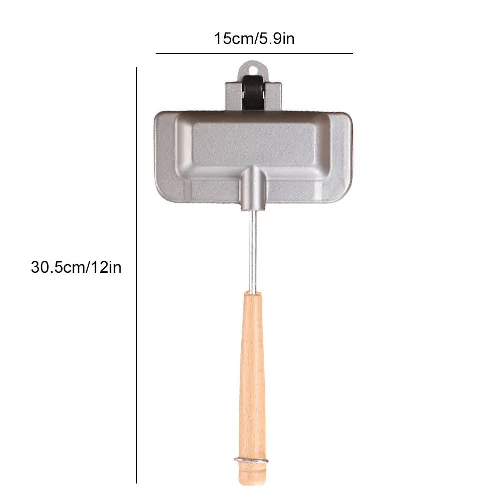Non-Stick Double-Sided Sandwich Pan – Portable Toast Maker for Camping