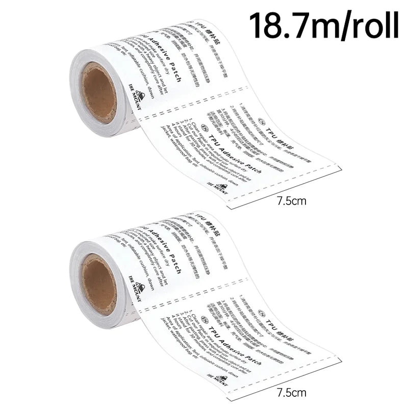 Clear TPU Repair Tape – Waterproof Bonding Patch for Camping and Kayak Gear
