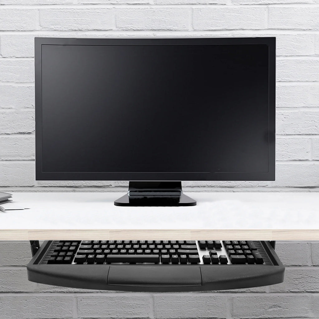 Slide-Out Keyboard Tray – Under Desk Storage for Ergonomic Home Office