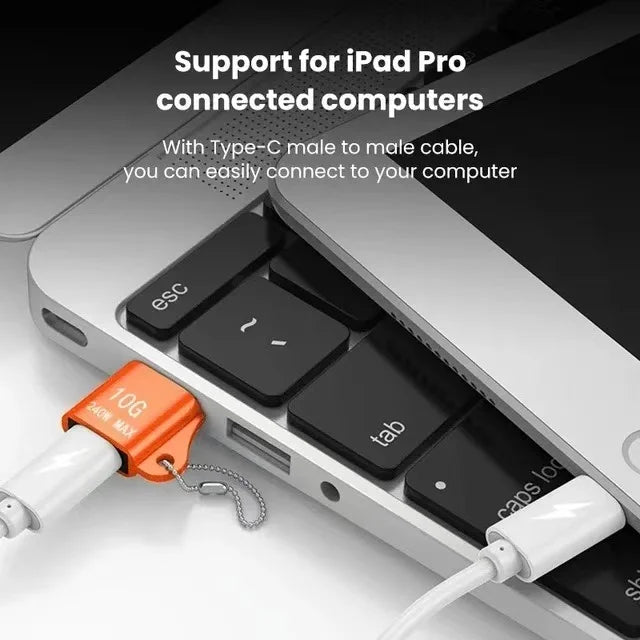 USB to USB-C Adapter – Fast Charging OTG Converter for Smartphones and Laptops