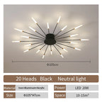 Modern Fireworks LED Ceiling Lamp – Decorative Chandelier for Living Room