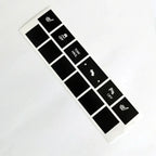 Heated Seat Button Repair Decals – Matte Black Stickers for Jeep Cherokee