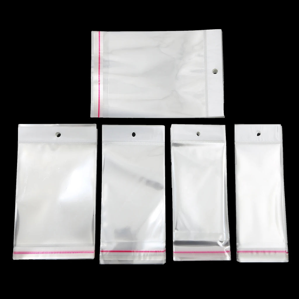 Self-Sealing Cellophane Bags – Transparent Adhesive Packaging for Gifts and Treats