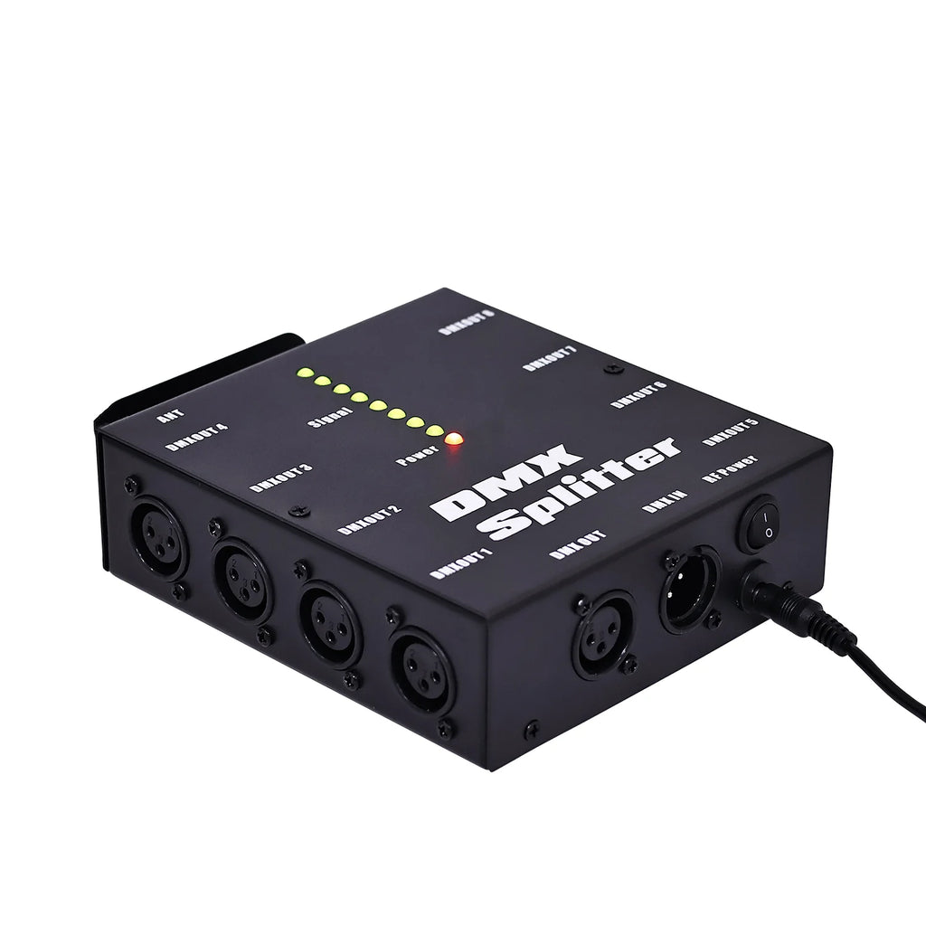 8 Way DMX Splitter – Isolated Signal Amplifier for Stage Lighting Control