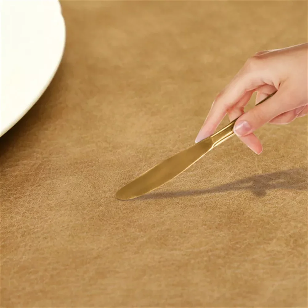 Faux Leather Placemats – Heat Resistant Non-Slip Table Mats for Dining Room