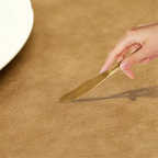 Faux Leather Placemats – Heat Resistant Non-Slip Table Mats for Dining Room