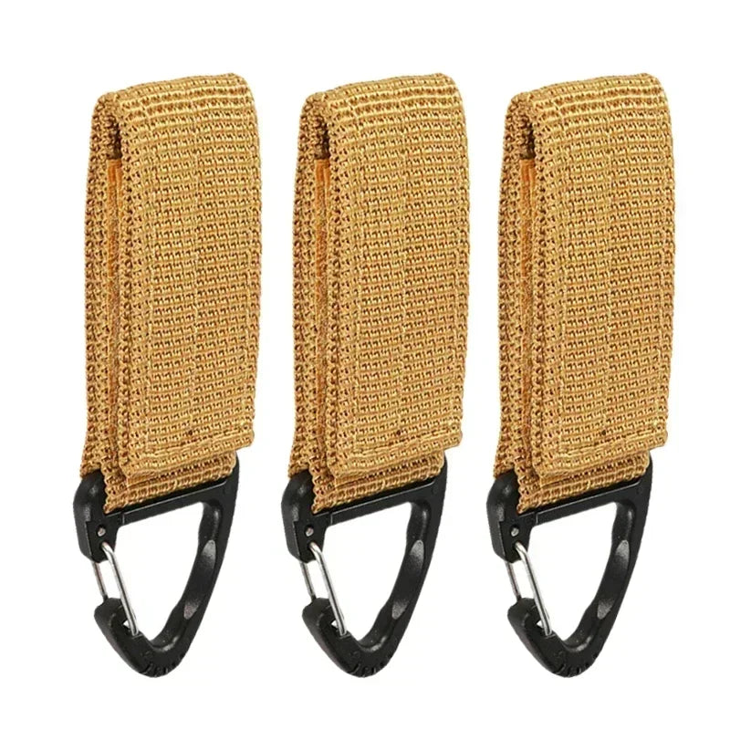 Nylon Tactical Glove Hook – Durable Carabiner Clip for Outdoor Camping