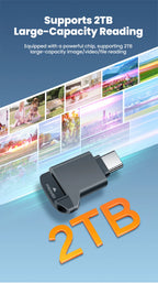 USB-C TF Card Reader – Compact External Storage for Smartphones