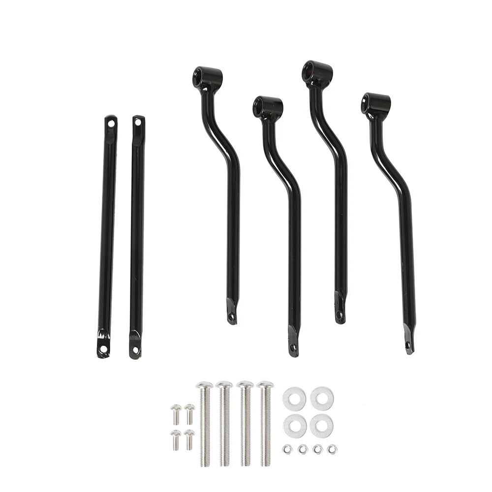 Universal Motorcycle Saddlebag Support Brackets – Side Luggage Mounts for Cruiser
