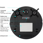 3-in-1 Robot Vacuum Mop – USB Rechargeable Cleaner for Home Pet Hair